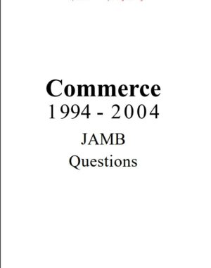Commerce JAMB Past Questions