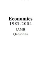 Economics JAMB Past Questions