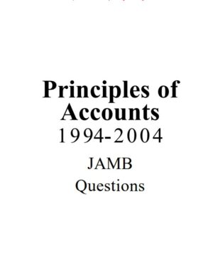 Principle of Accounts JAMB Past Question