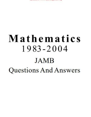 Mathematics JAMB Past Questions