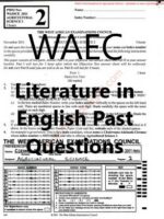 WAEC Literature in English Past Questions | pdf DOWNLOAD