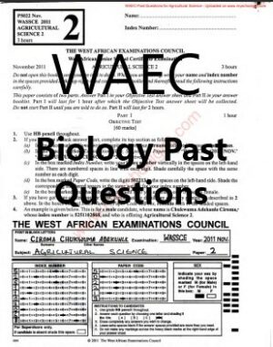 WAEC Biology Past Questions