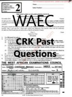 WAEC CRK Past Questions | pdf DOWNLOAD
