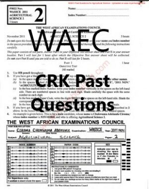 WAEC CRK Past Questions | pdf DOWNLOAD