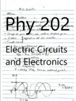 Phy 202: Electric Circuits and Electronics
