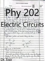 Phy 202: Electric Circuits