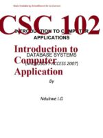CSC 102: Introduction to Computer Application